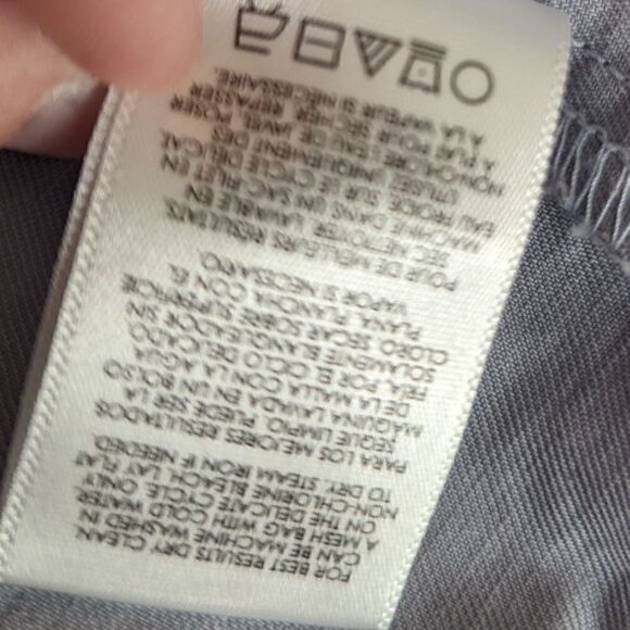 cabi linen & cotton trench style coat in periwinkle, lilac medium - Picture 16 of 16